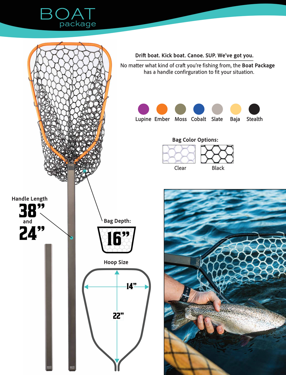 canoe fishing net LBW Collapsible with Telescoping Handle, Folding Kayak Net for Freshwater or Saltwater, Trout Catfish Bass Rubber Landing Net : Sports & Outdoors and demanding fishing environments where gear often takes heavy use Pro Fish Gear Lunker Snatcher