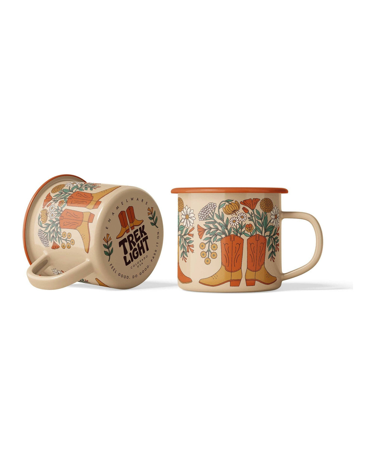 Enamel Coffee & Camp Mug | Western Bloom | 16oz