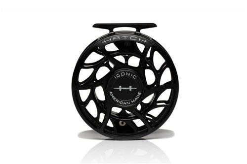 Hatch Iconic 4 Plus Fly Reel Black Grey