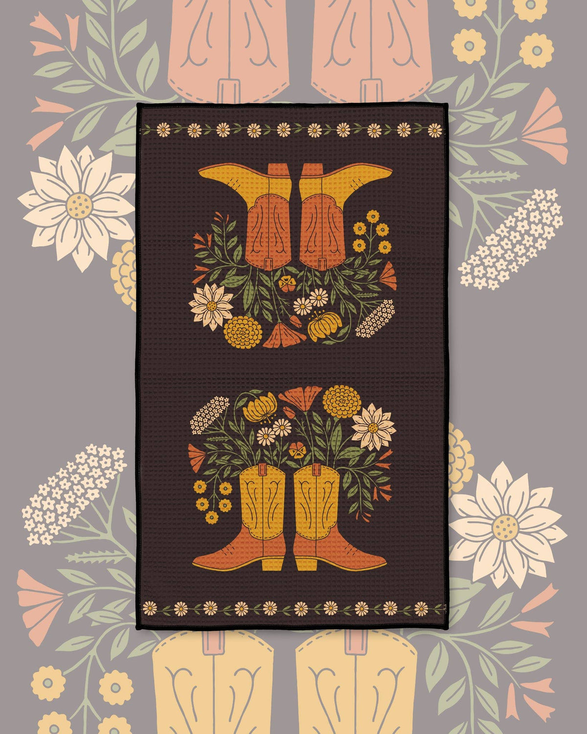 Kitchen Tea Towel Quick Dry | Western Bloom