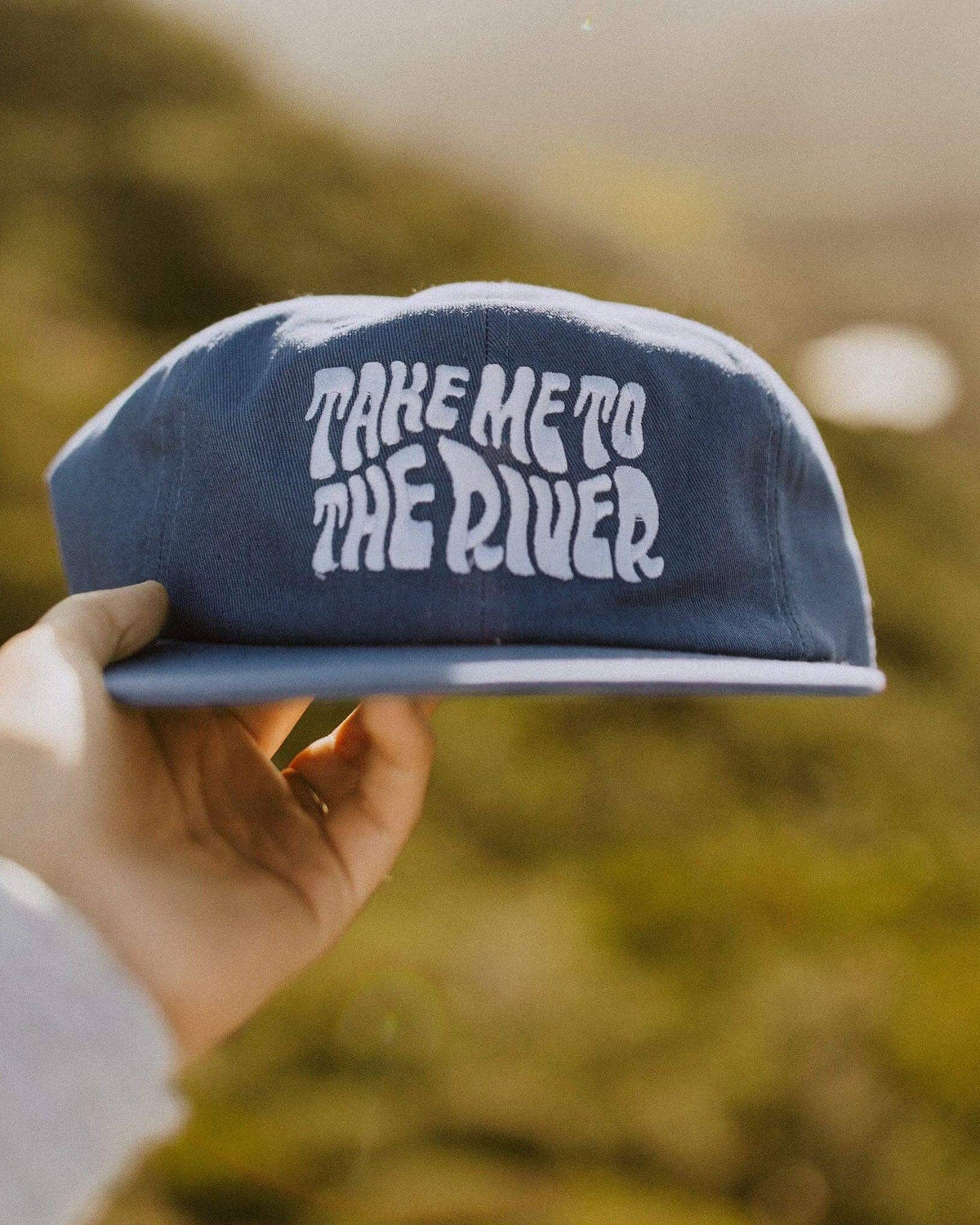 Snapback Embroidered Cotton Hat | Take Me to the River