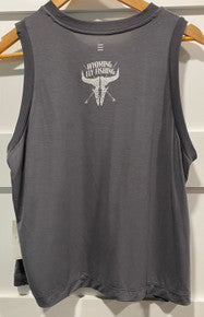 Wyoming Fly Fishing Free Fly Women's Elevate Lightweight Tank Smoke