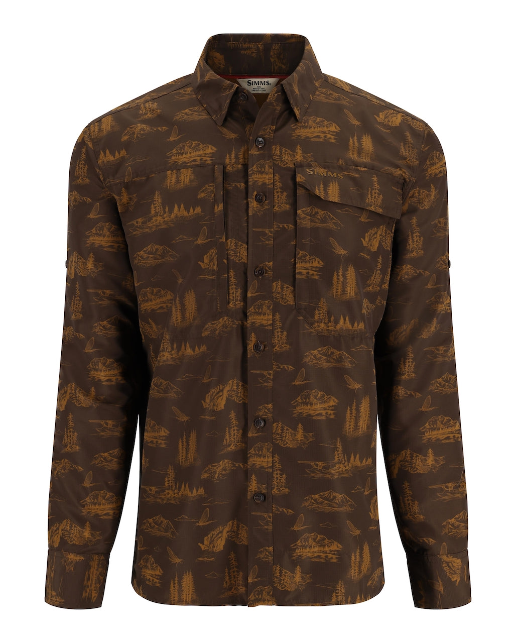 Simms Men's Guide Shirt Hickory Mayfly