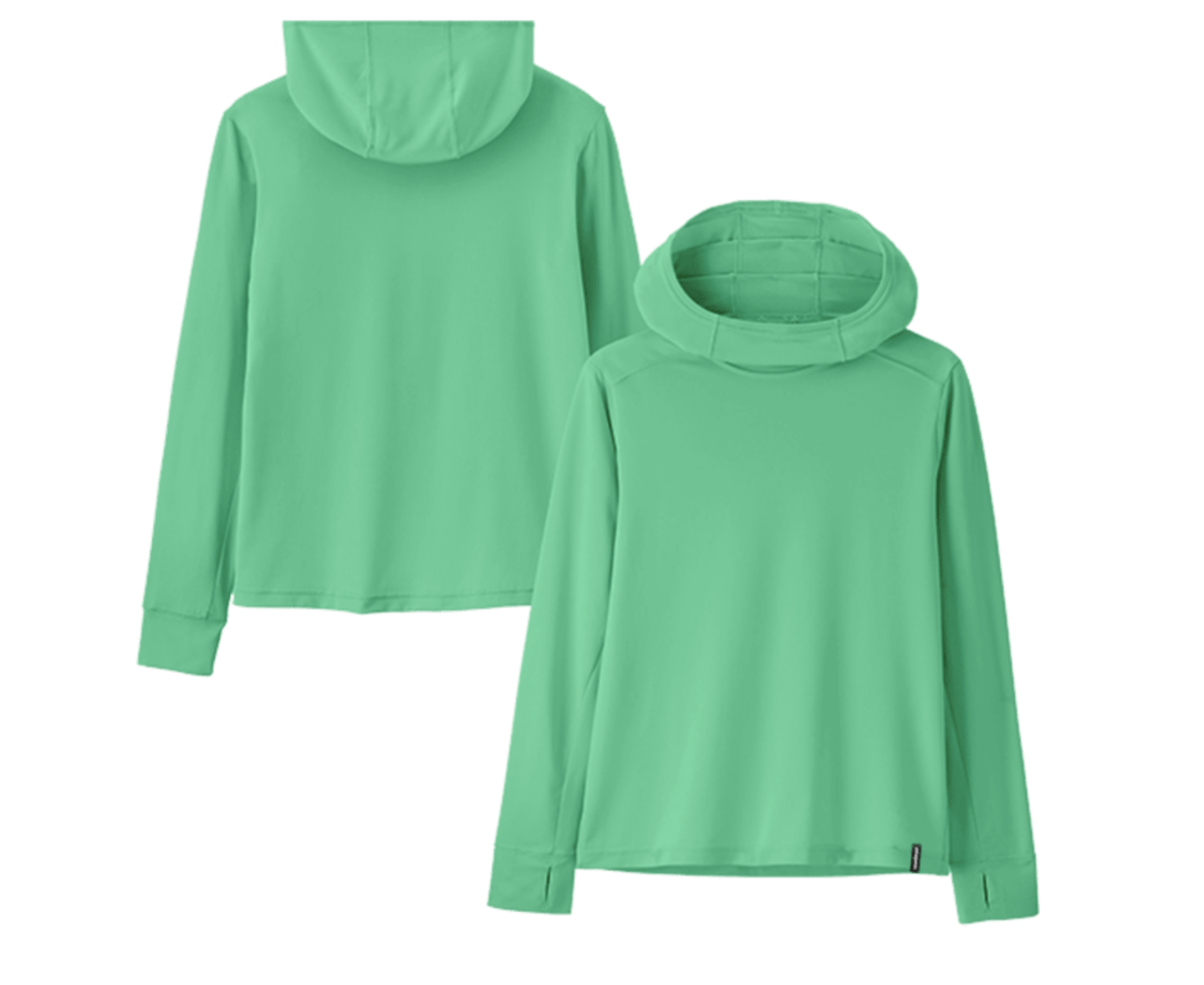 Patagonia Kids Capilene Silkweight Hoody Aloe Green