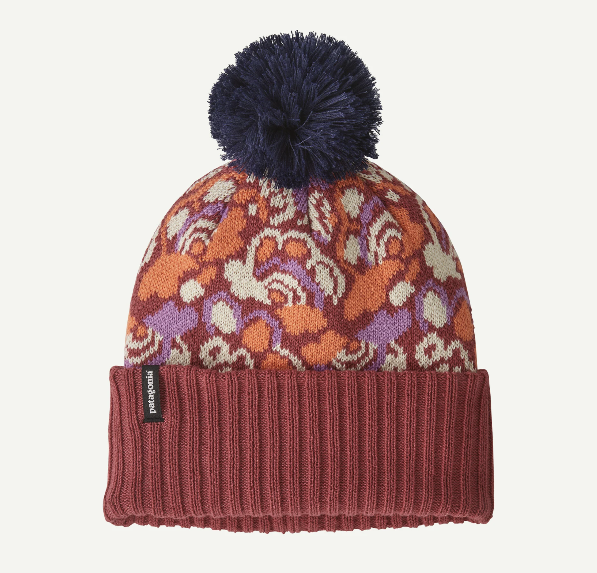 Patagonia Kids Powder Town Beanie Potters Red