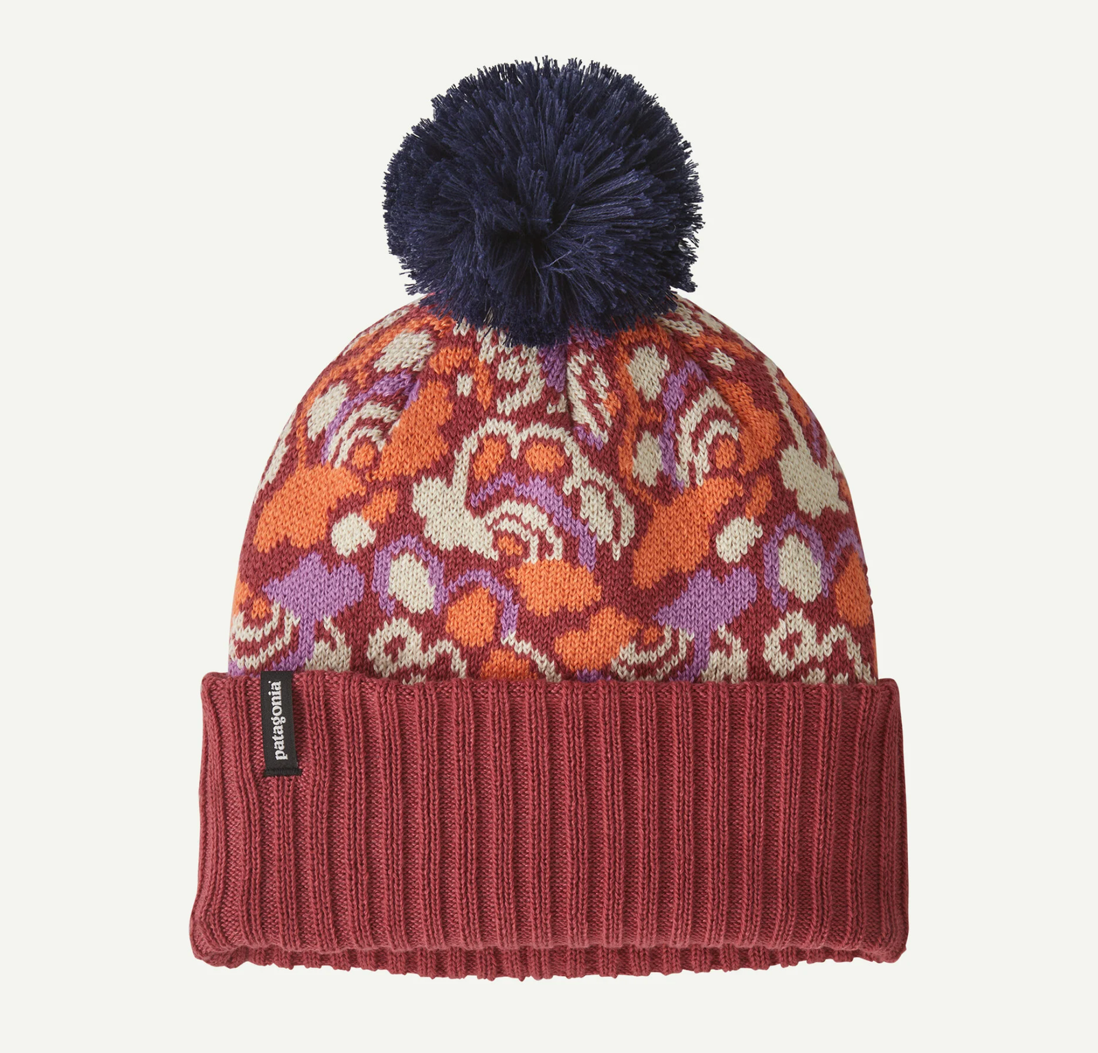 Patagonia Kids Powder Town Beanie Potters Red