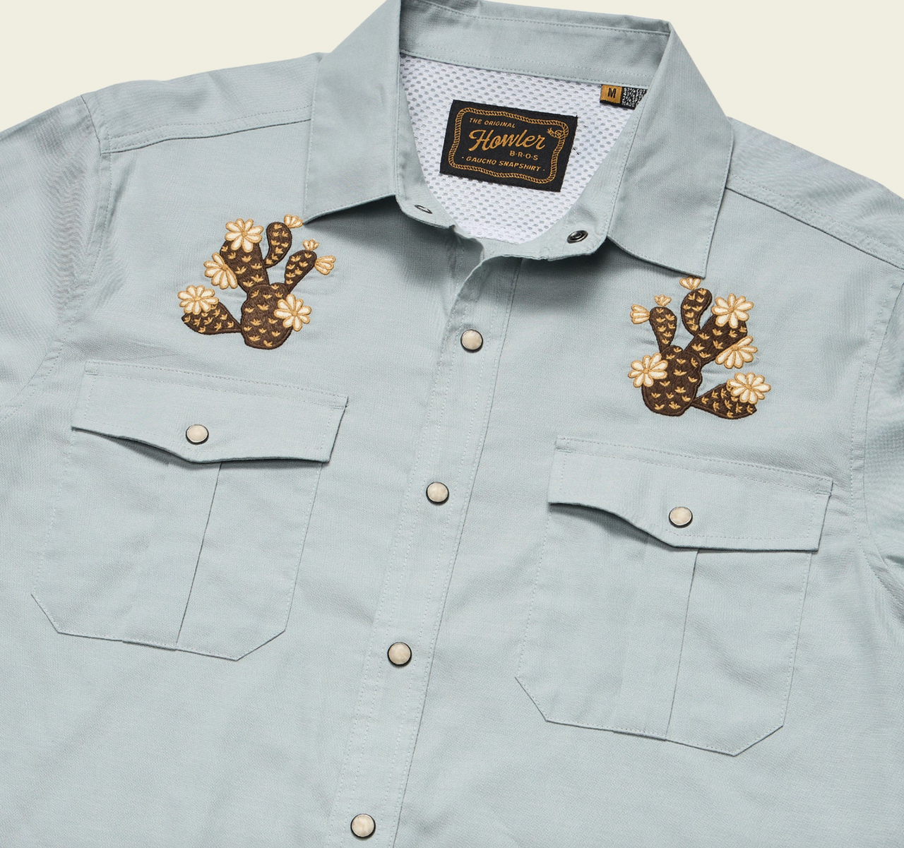 Howler Brothers Gaucho Snapshirt Prickly Pears Embroidery