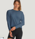 Free Fly Women' s Bamboo Shade Crossover Hoodie Fish Like A Girl Pacific Blue