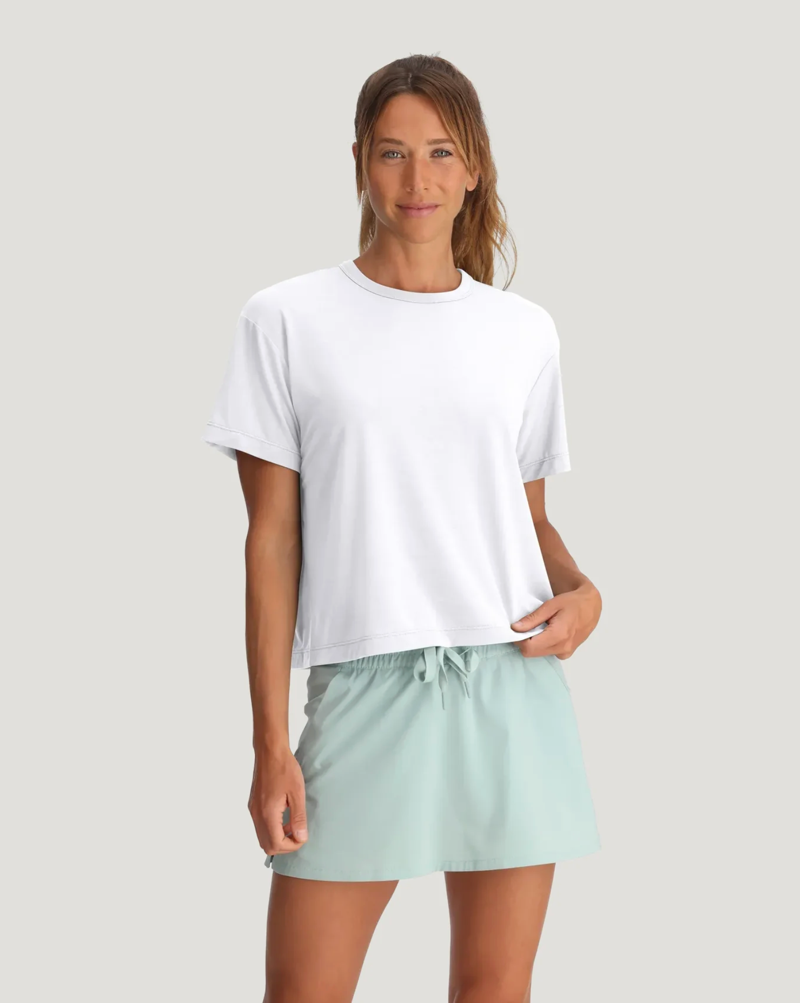 Free Fly Womens Elevate Lightweight Tee Bright White