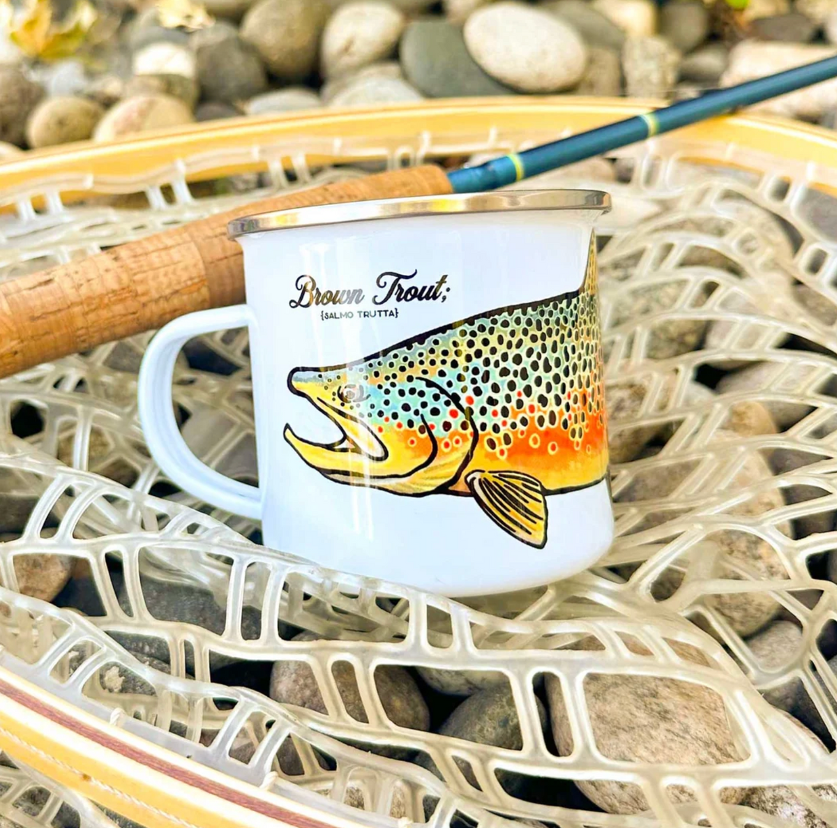 Wyoming Trout Species Tin Mug