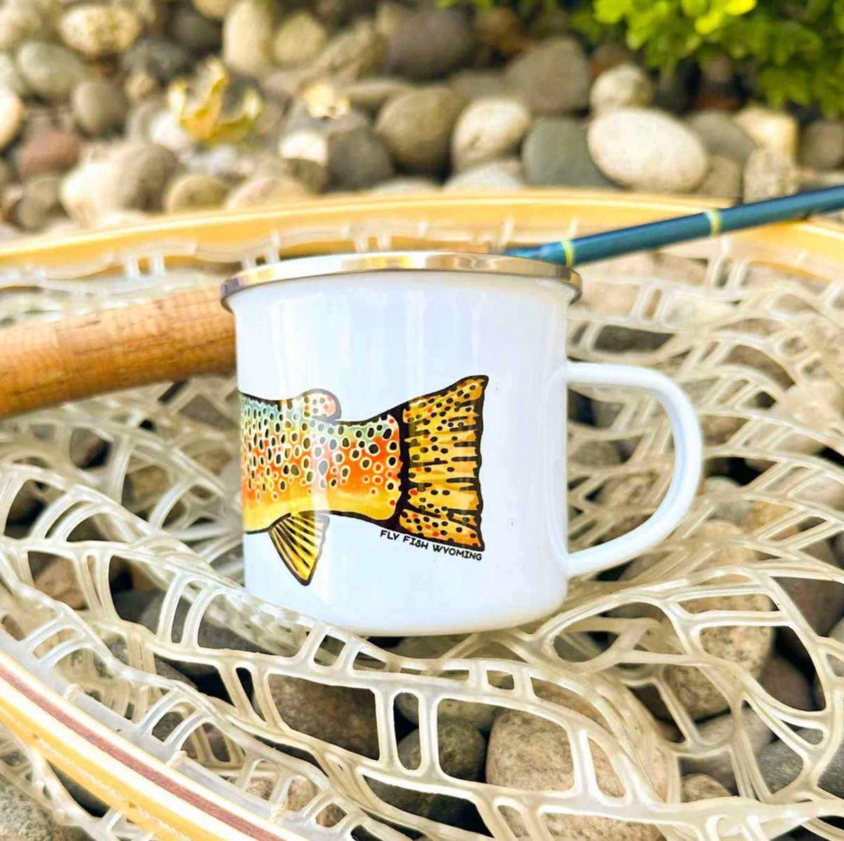 Wyoming Trout Species Tin Mug