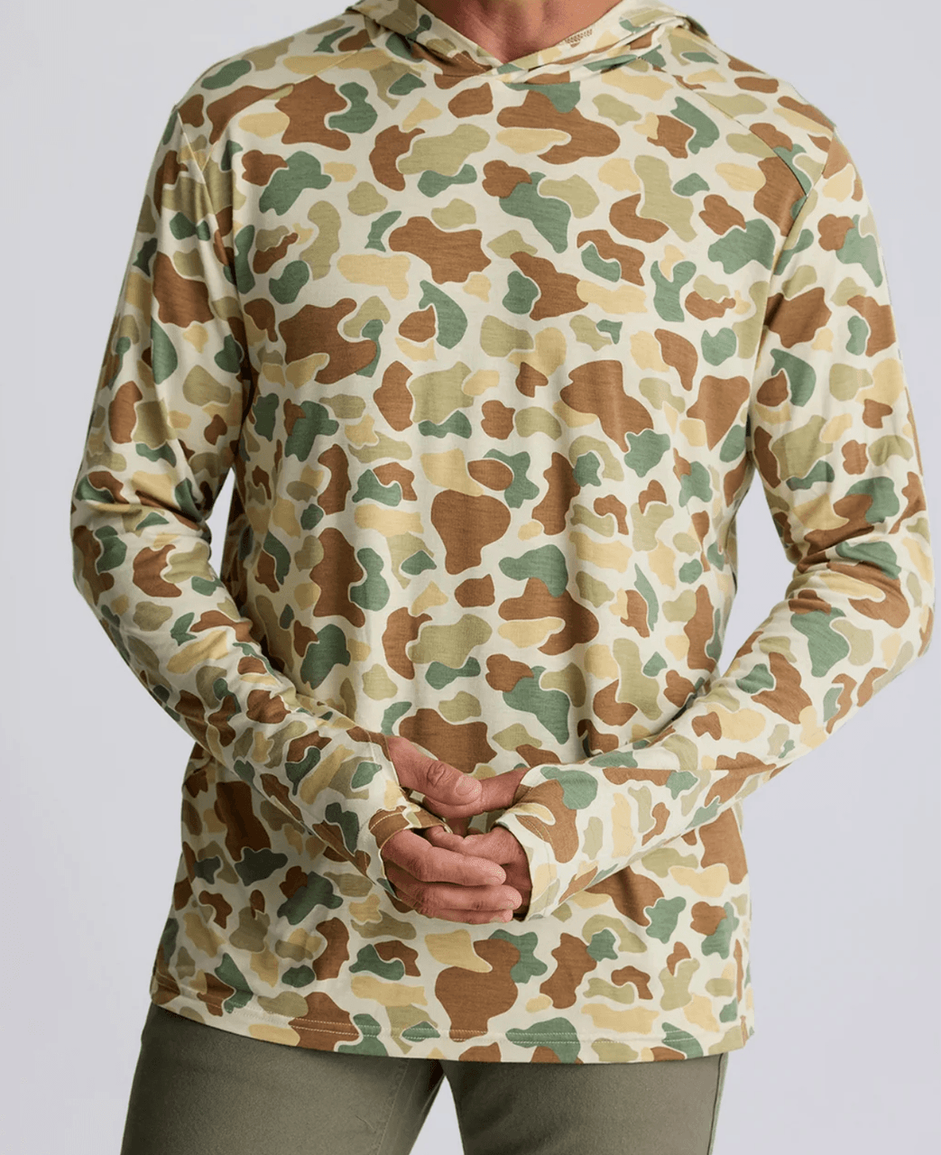 Free Fly Men's Bamboo Shade Hoodie Vintage Camo