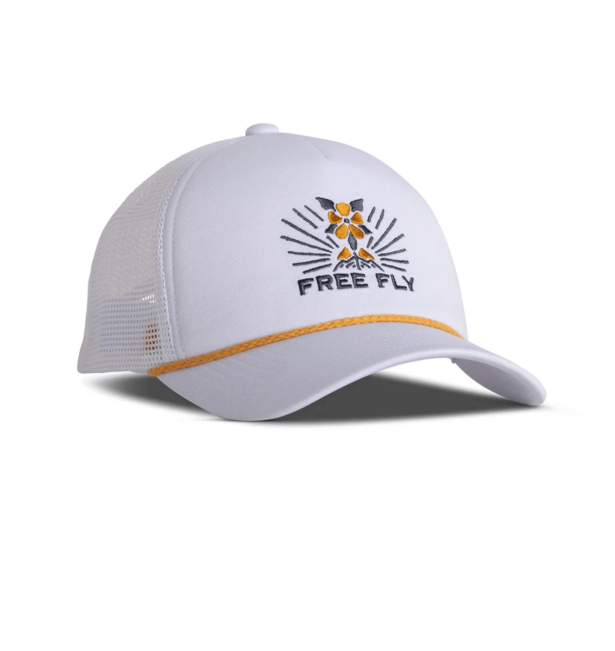 Free Fly Women's Mellow Meadow Trucker Hat White