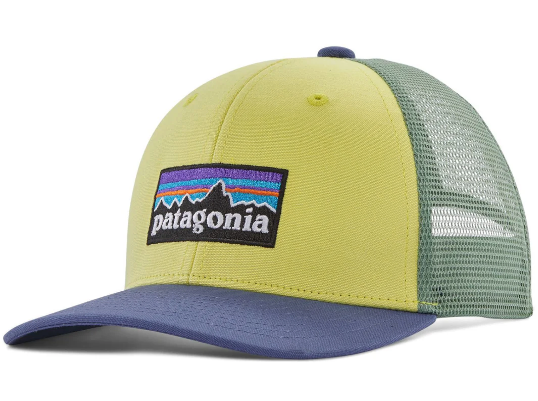 Patagonia Kids Trucker Hat P6 Logo Nearly Green