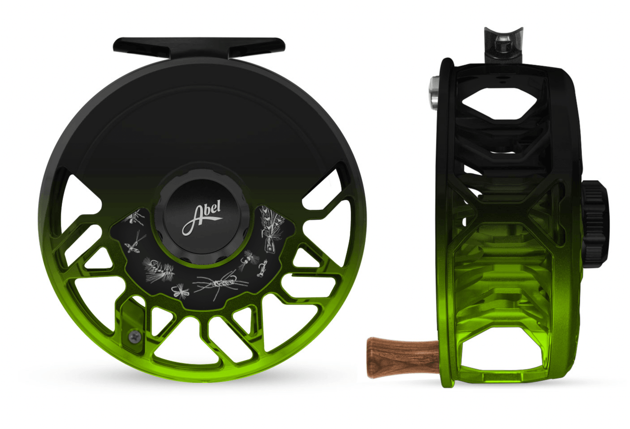 Abel Rove Fly Reel Black Green Fade
