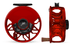 Abel Rove Fly Reel Red