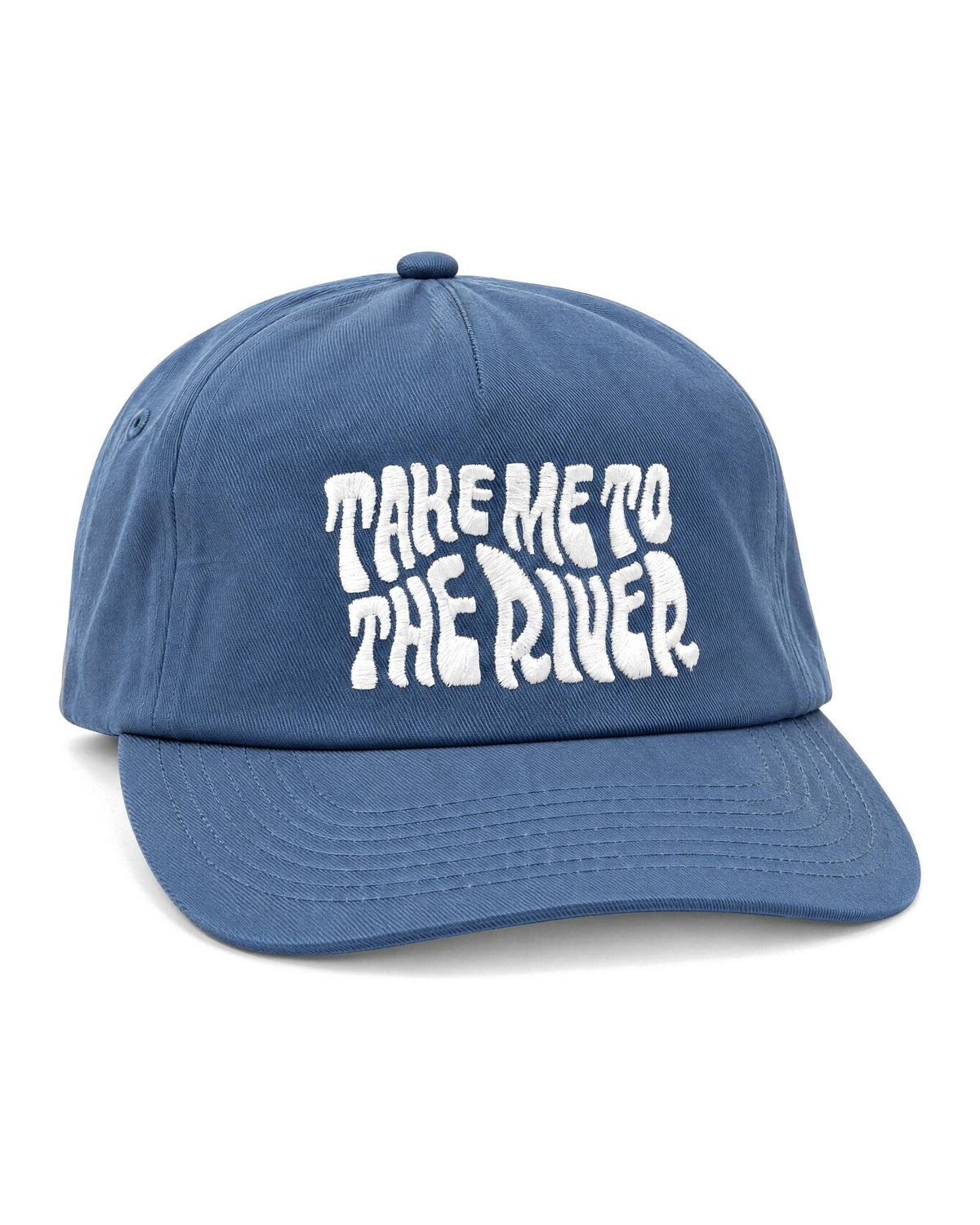 Snapback Embroidered Cotton Hat | Take Me to the River