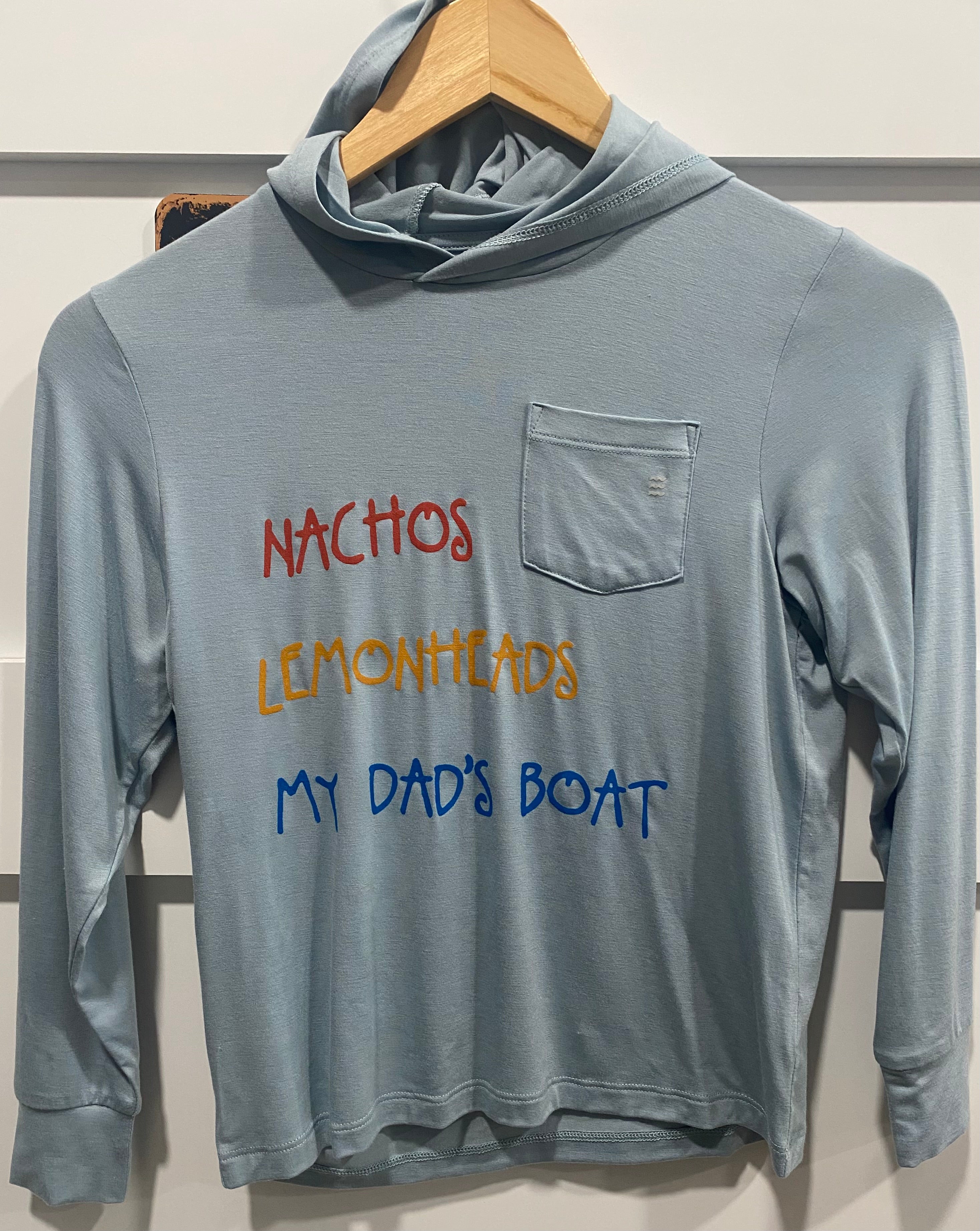 Free Fly Kids Bamboo Shade Hoody Ocean Mist Nachos
