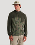 Free Fly Men's Bamboo Hybrid Hoody On Body