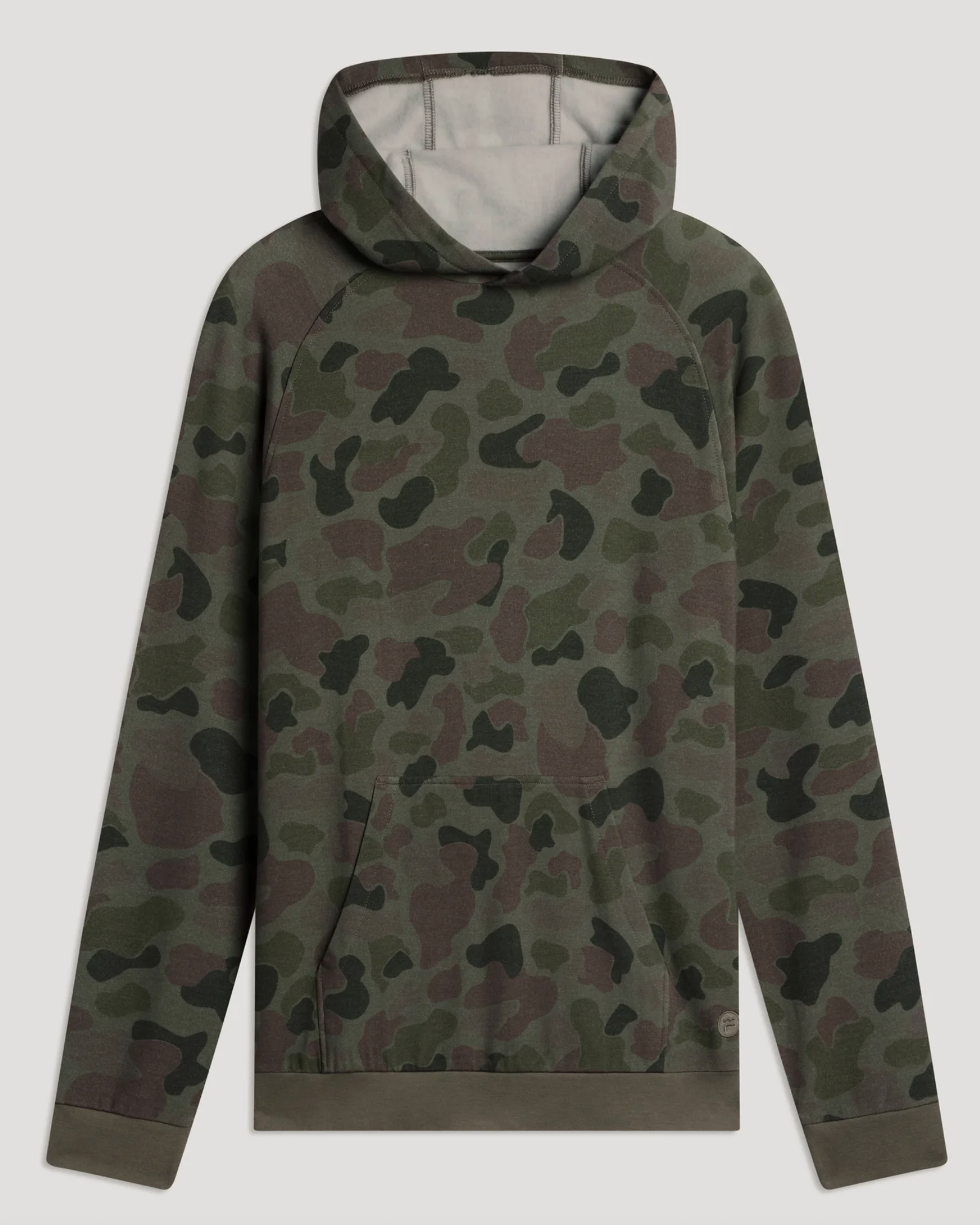 Free Fly Men's Bamboo Fleece Hoody Vintage Camo Oil Green