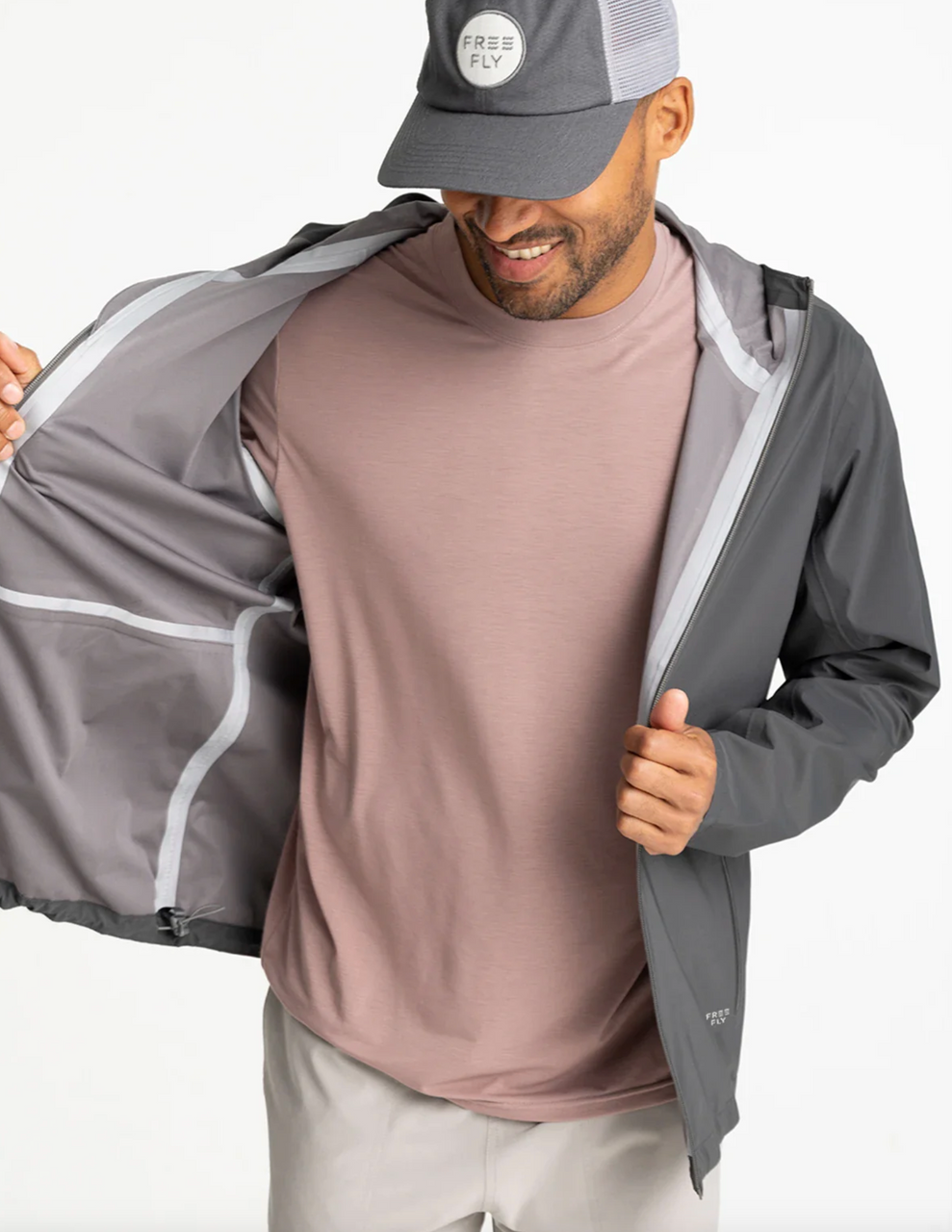 Free Fly Men's Cloudshield Rain Jacket Inside