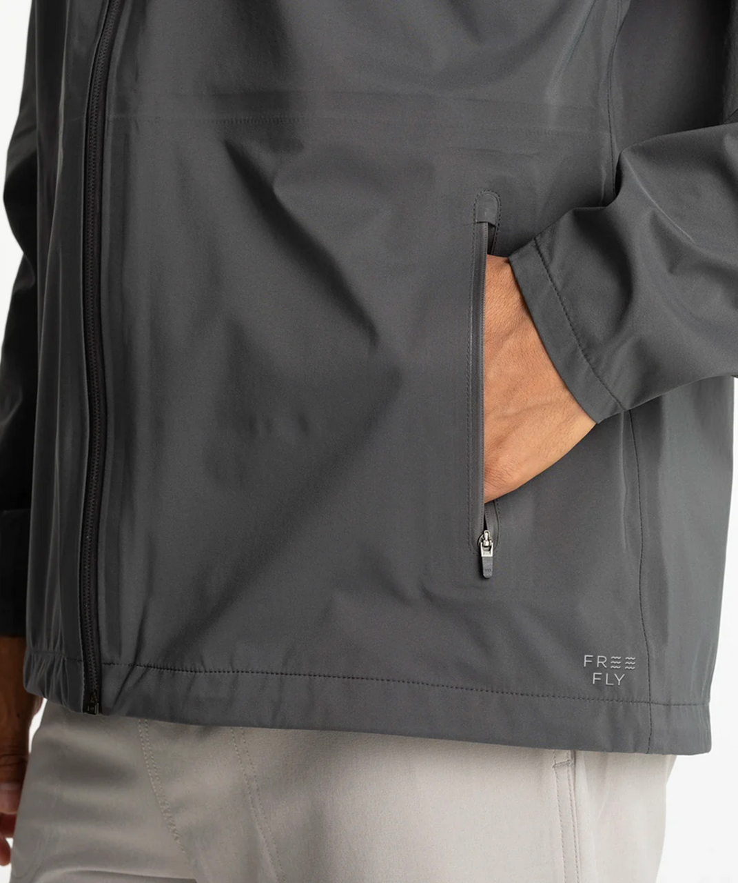 Free Fly Men's Cloudshield Rain Jacket Pocket