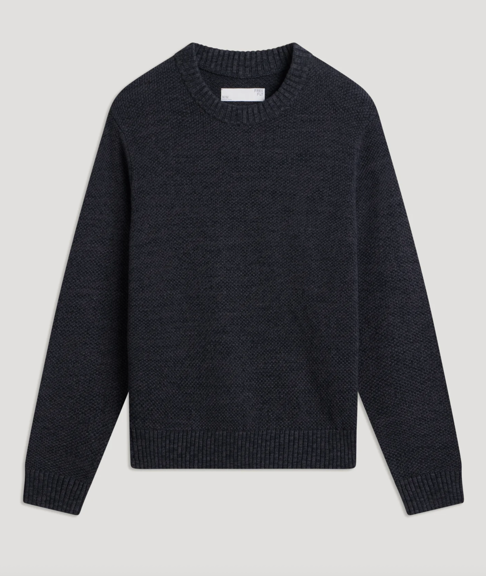 Free Fly Men's Coastloom Crew Sweater Heather Anthracite