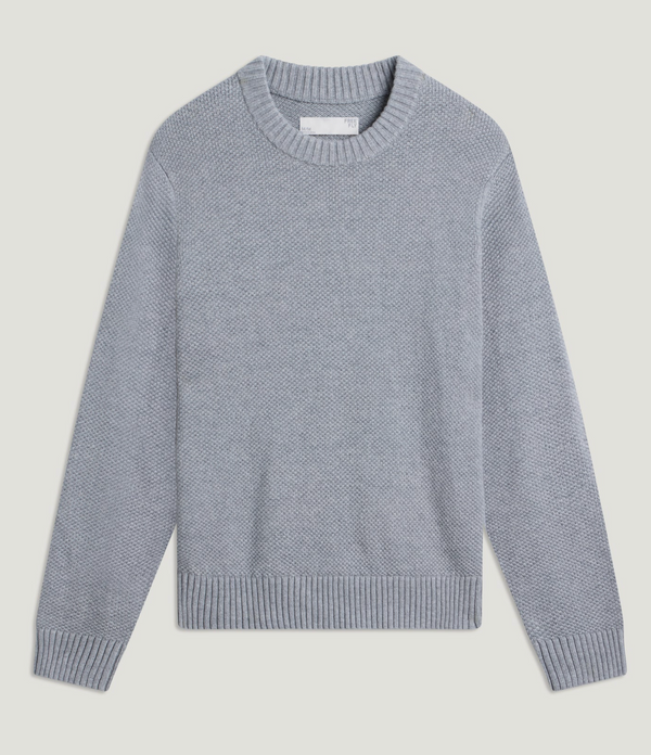 Free Fly Men's Coastloom Crew Sweater Heather Light Grey