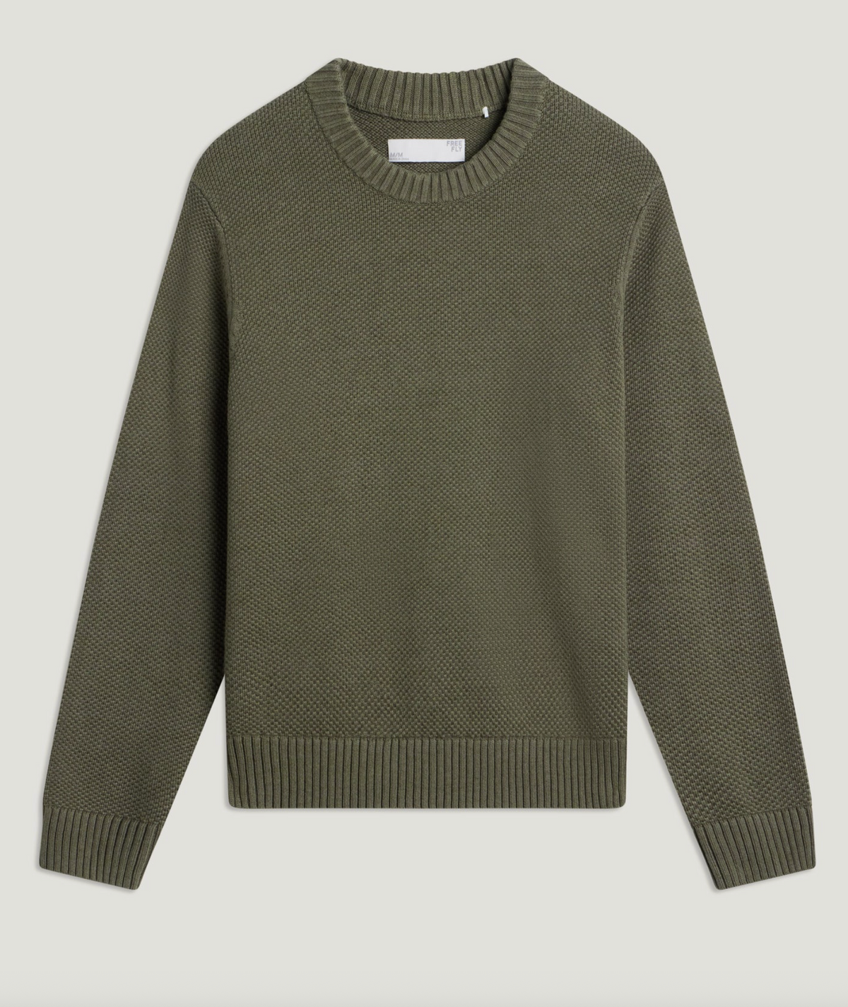 Free Fly Men's Coastloom Crew Sweater Smokey Olive