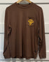 Wyoming Fly Fishing Free Fly Men's Bamboo Flex Long Sleeve Pocket Tee Mustang Logo