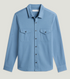Free Fly Men's Gallatin Overshirt Pacific Blue Twill