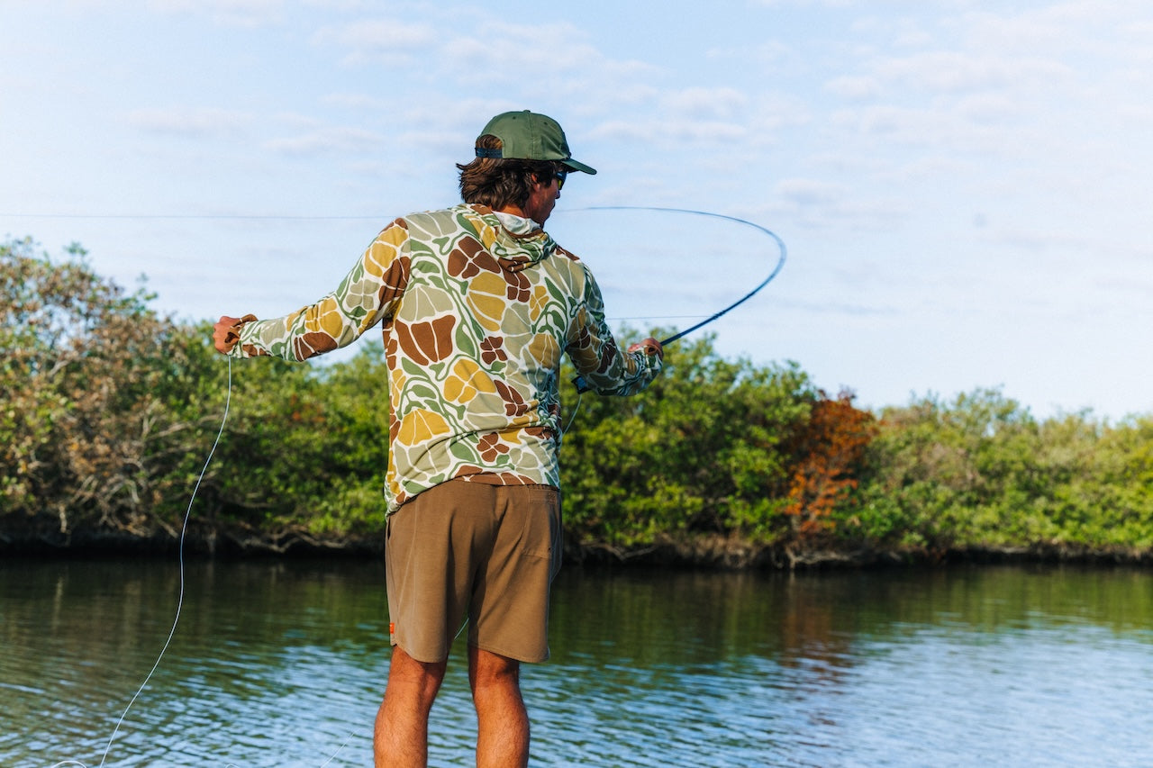 Free Fly Men's Lightweight Hoody Floral Camo