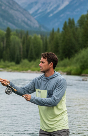 Free Fly Men's Hybrid Hoody Logo