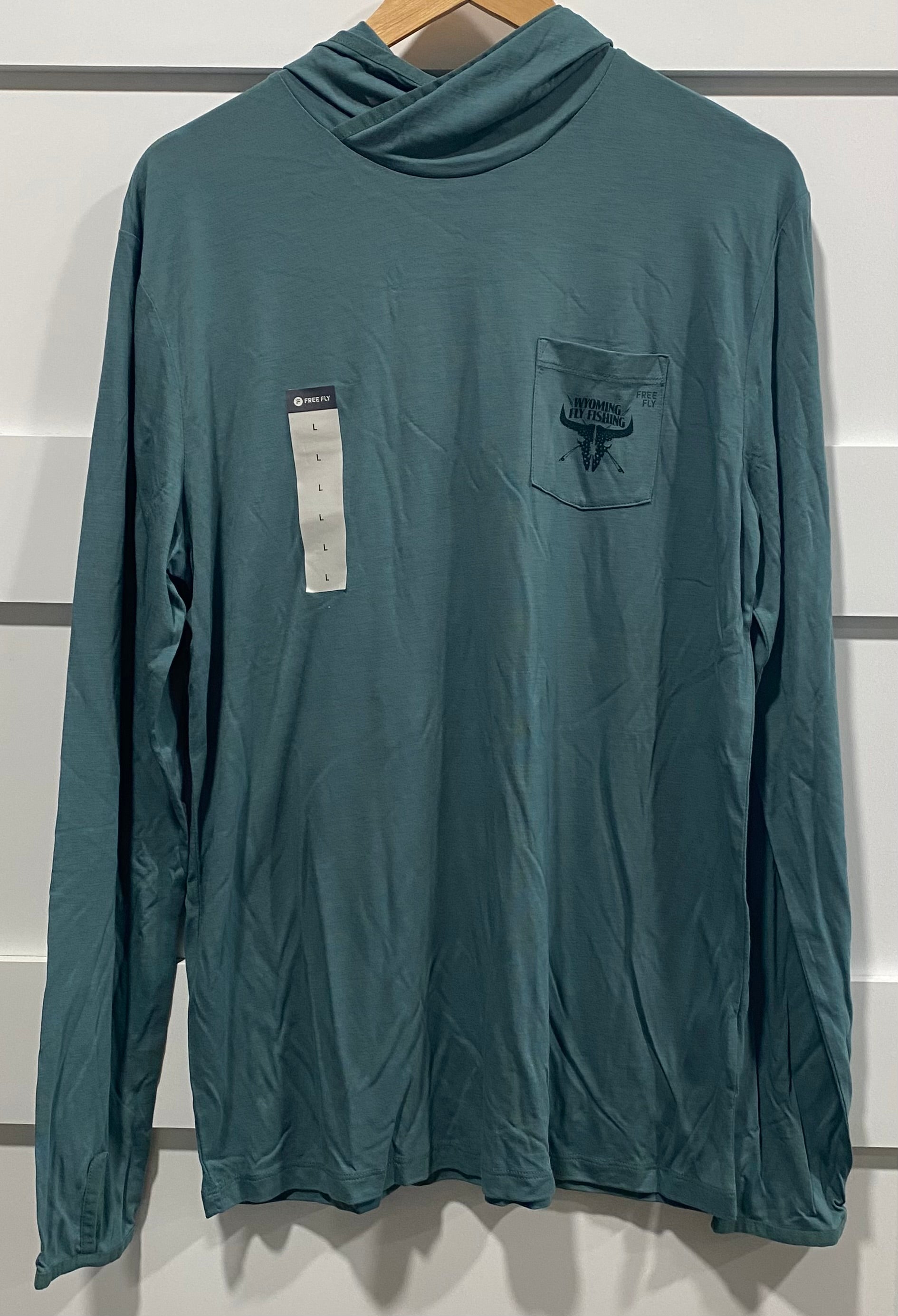 Free Fly Men's Lightweight Hoody Sea Pine Logo