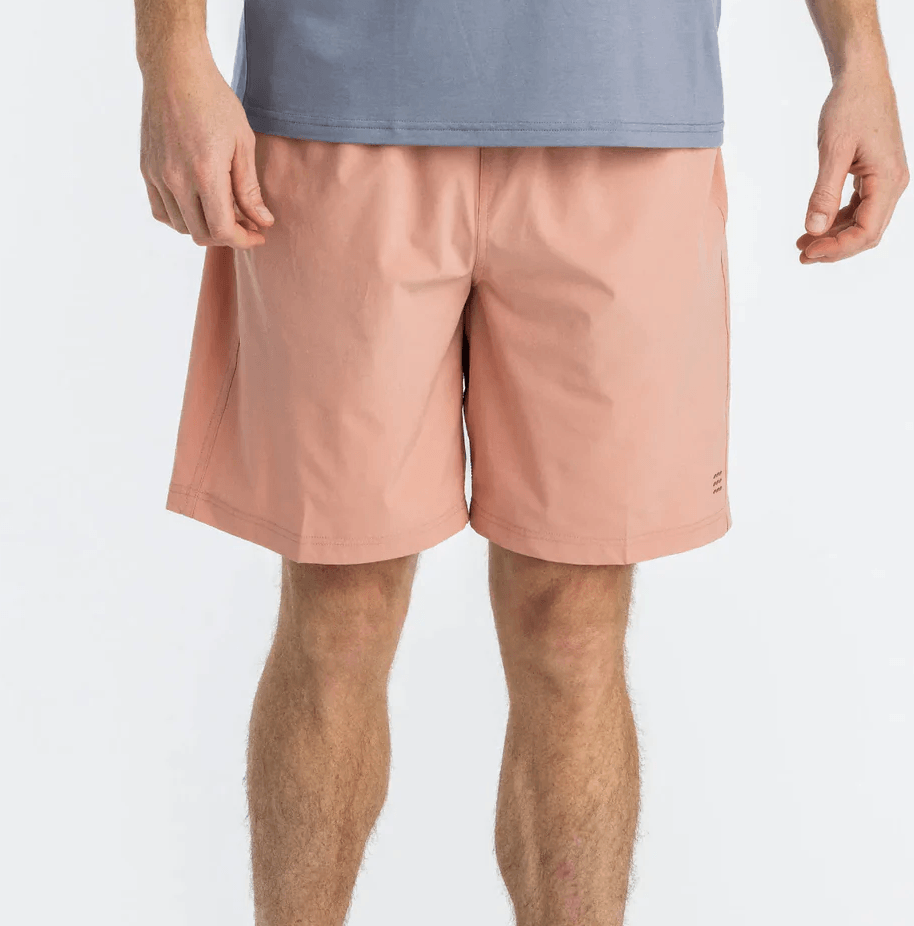 Free Fly Men's Lined Breeze Short Orange Dusk