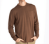 Wyoming Fly Fishing Free Fly Men's Bamboo Flex Long Sleeve Pocket Tee Mustang