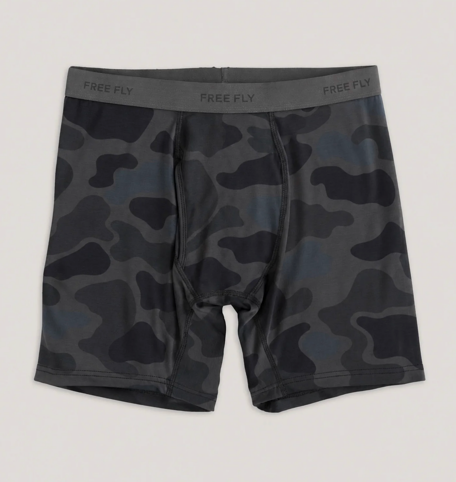 Free Fly Boxer Brief Vintage Camo Black