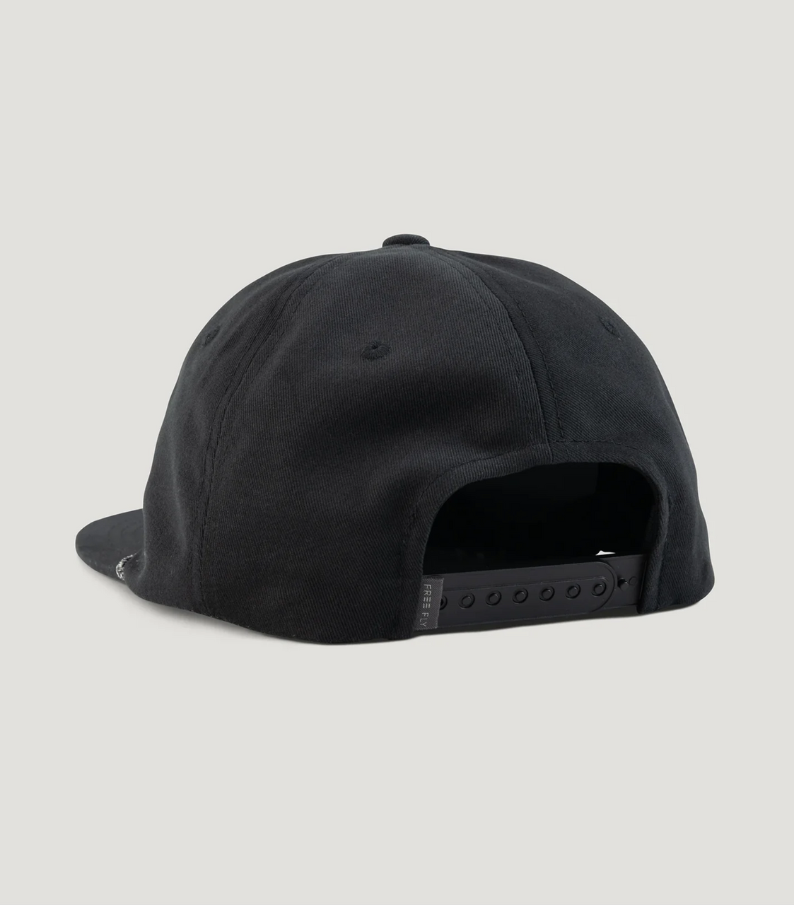 Free Fly Retro Script Flat Brim Hat Back