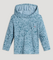Free Fly Toddler Bamboo Shade Hoody Drifter Print Sea Pine