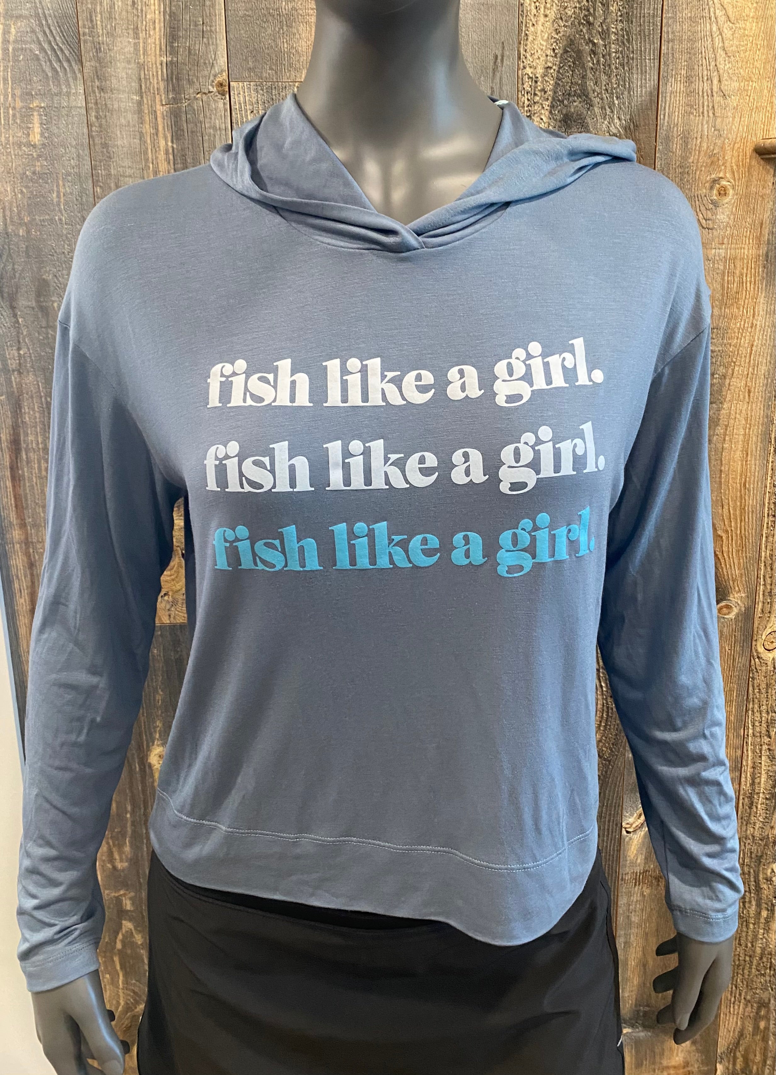 Free Fly Women's Bamboo Shade Crossover Hoody Logo