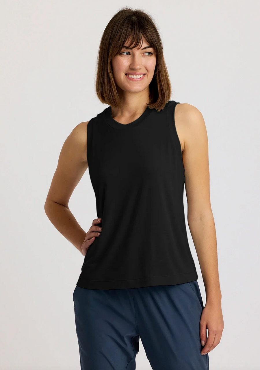 Free Fly Women's Lightweight Elevate Tank Black