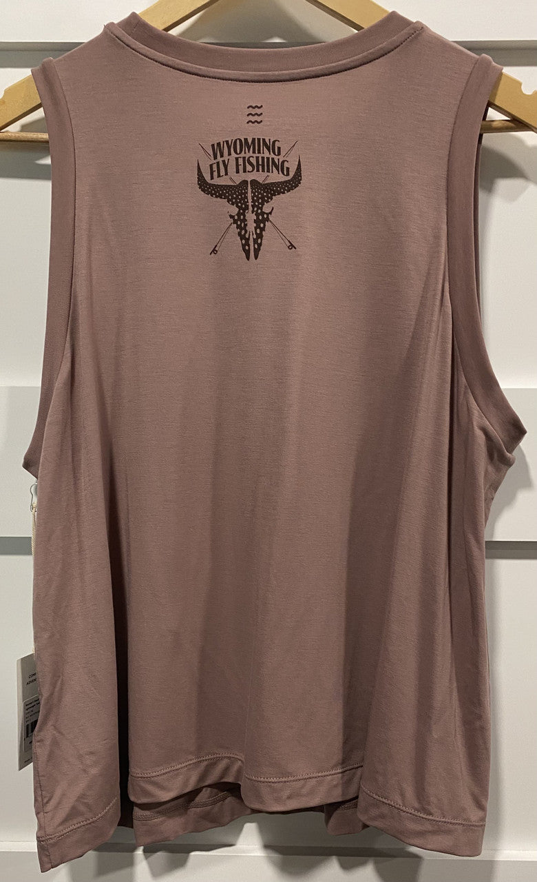 Free Fly Women's Elevate Lightweight Tank Fig Back