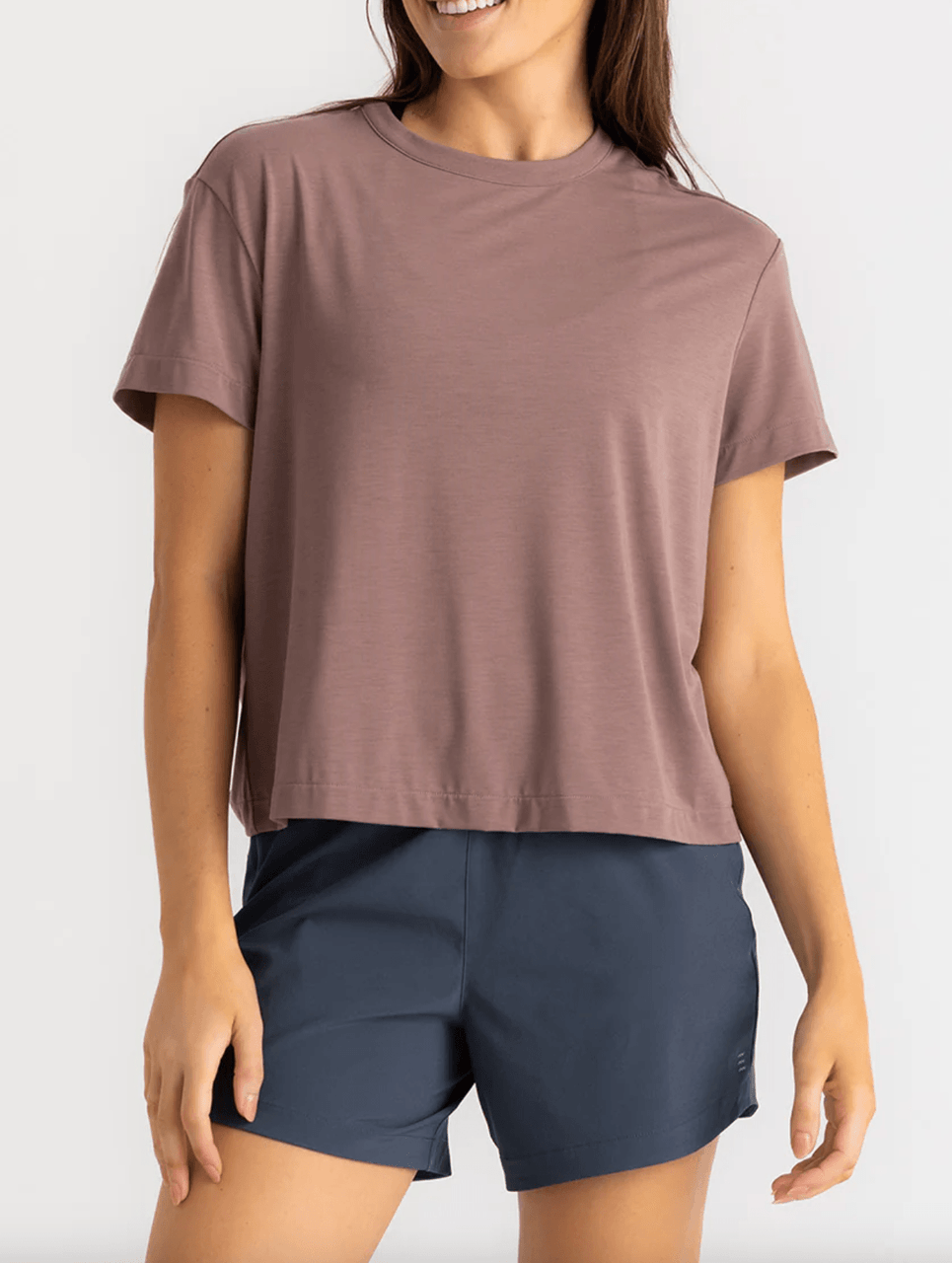 Free Fly Women's Elevate Lightweight Tee Fig