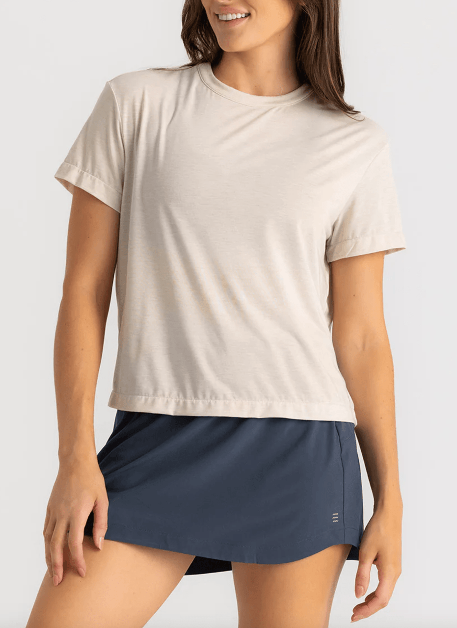 Free Fly Women's Elevate Lightweight Tee Heather Birch