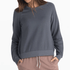 Free Fly Women's Bamboo Lightweight Fleece Crew Storm Cloud