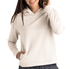 Free Fly Women's Bamboo Lightweight Fleece Cropped Hoody Stone