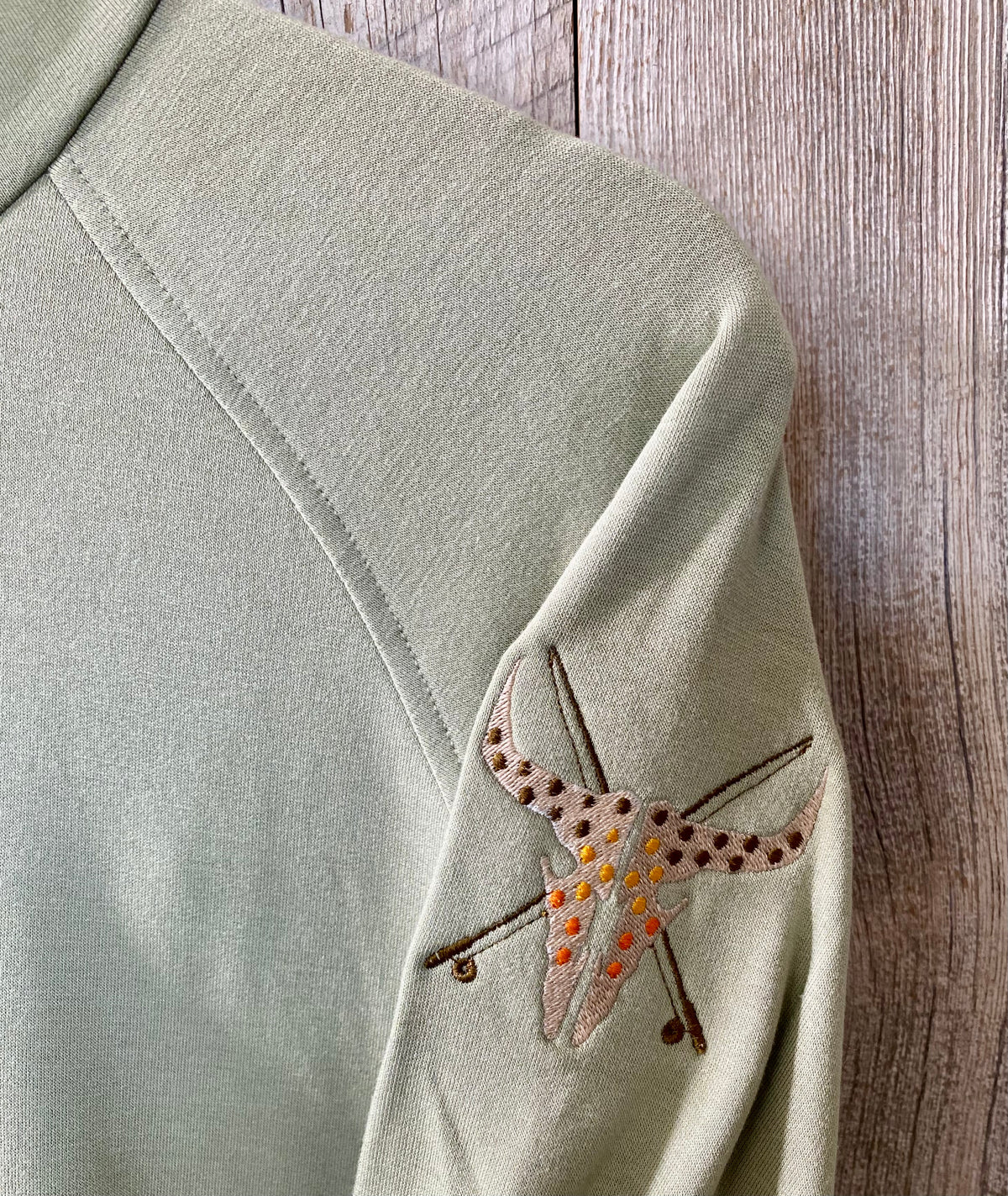 Free Fly Women's Bamboo Lightweight Fleece Hoody Tea Logo