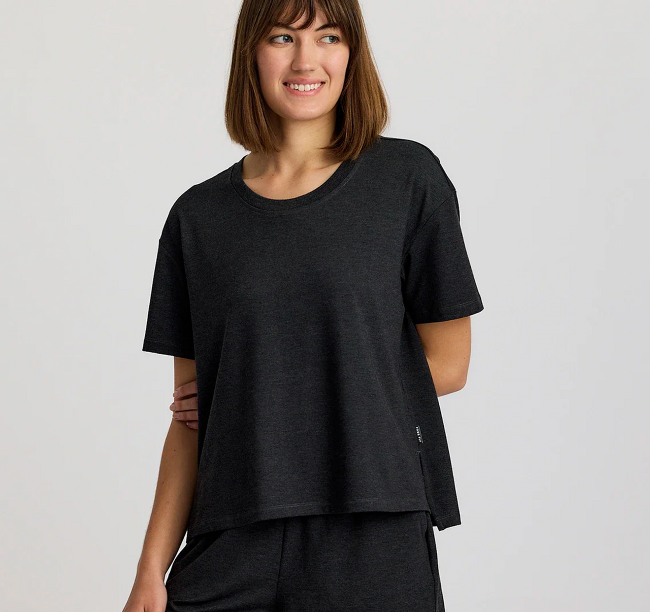 Free Fly Women's Bamboo Flex Sunday Tee Black