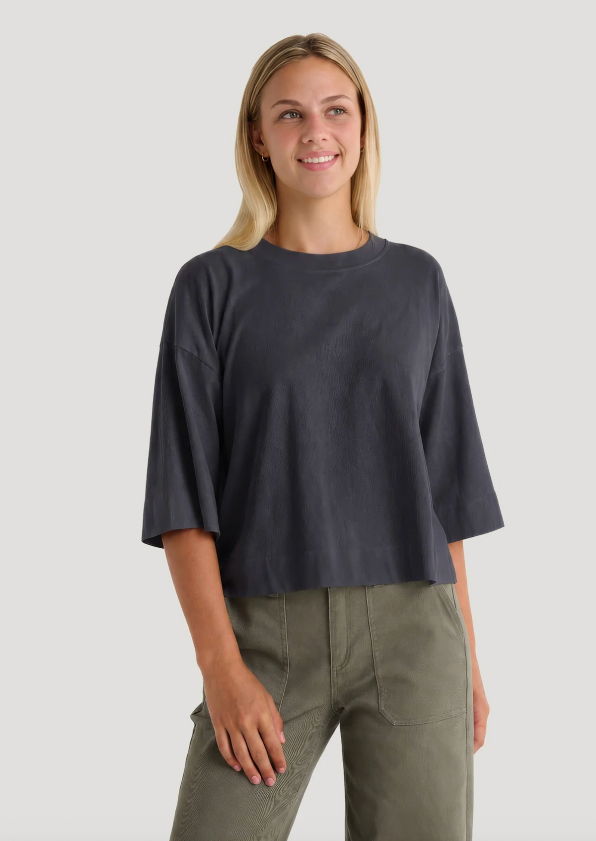 Free Fly Womens Heavyweight Cotton Cropped Tee