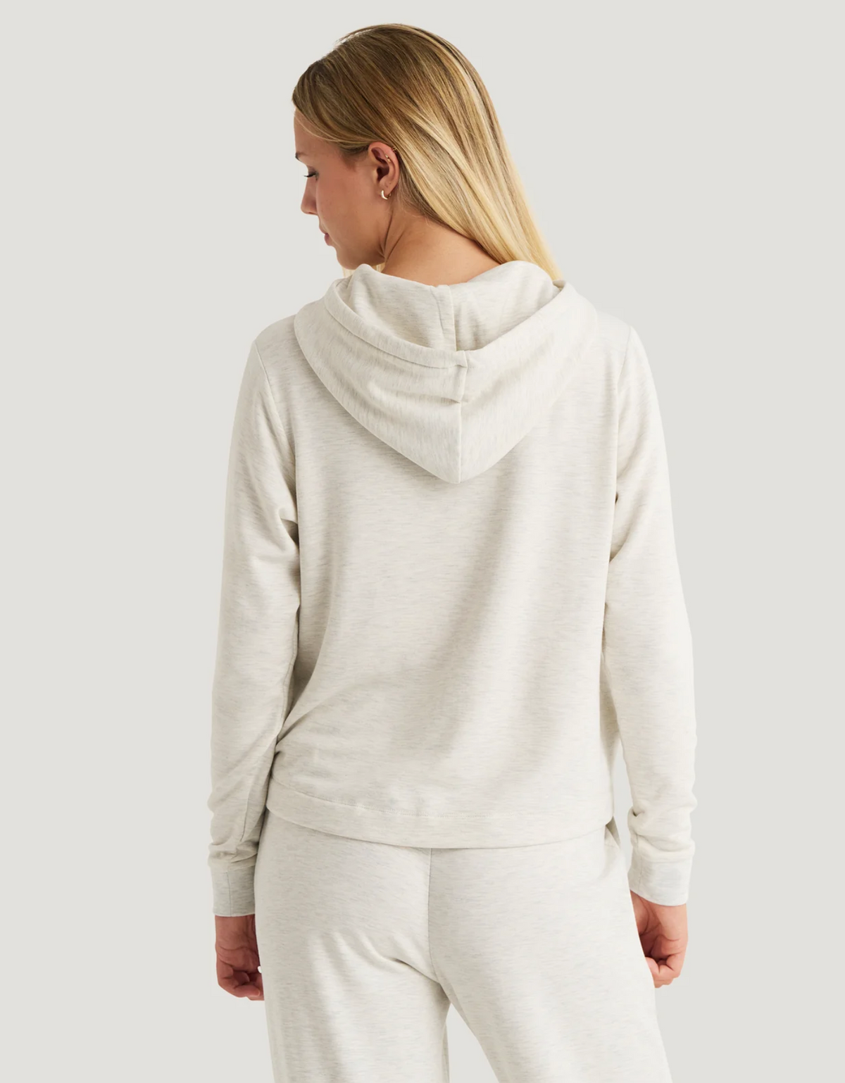 Free Fly Women's Lightweight Fleece Cropped Hoody Back